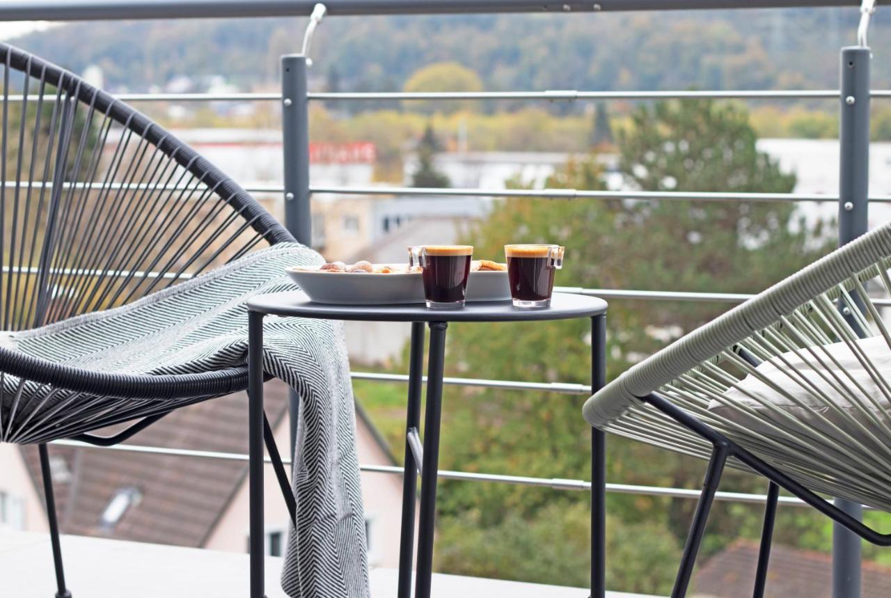 Blackncozy - Design Appartement Mit Boxspringbett Und Balkon Lörrach Εξωτερικό φωτογραφία
